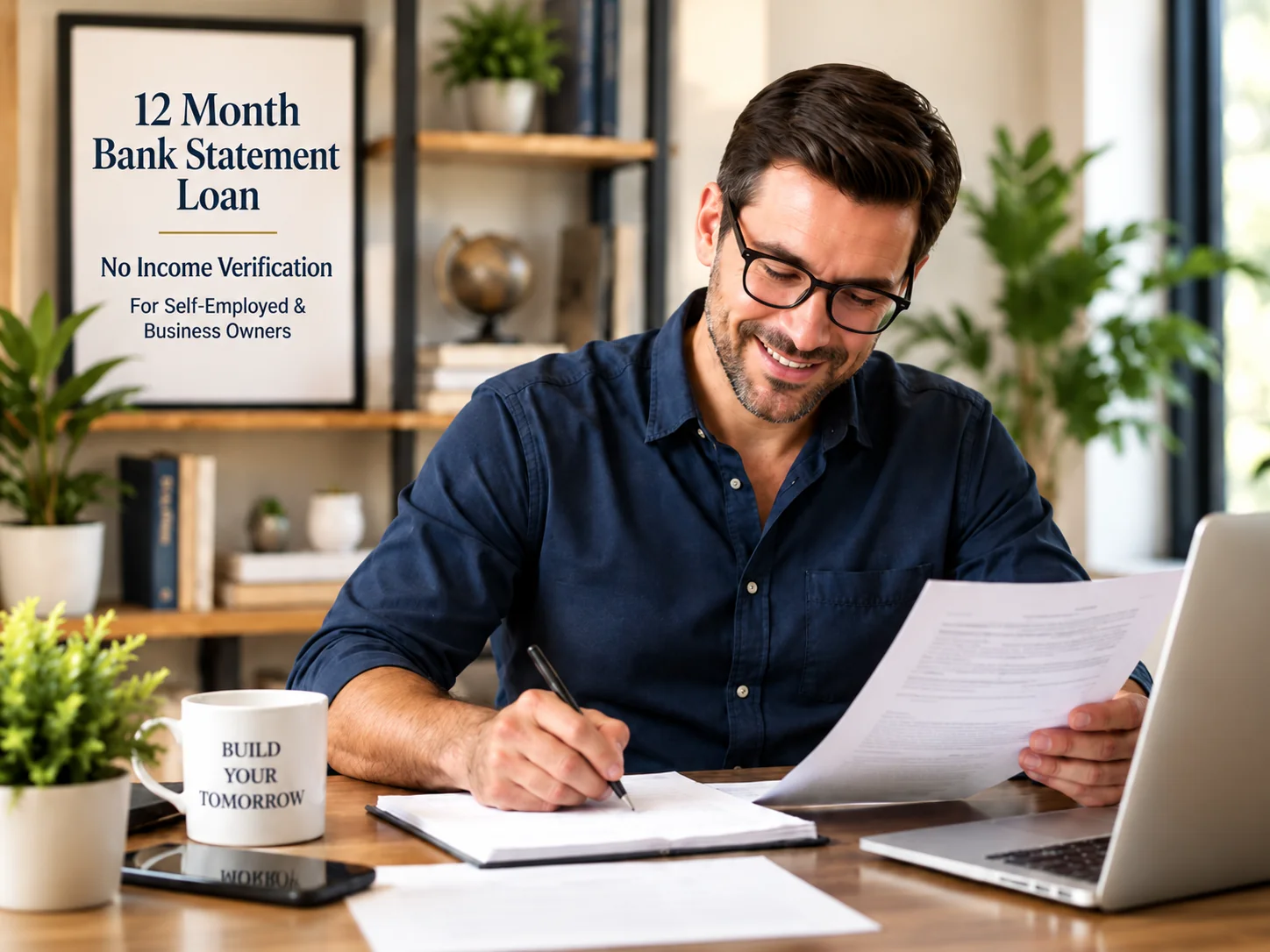 12 Month Bank Statement Loan: no income verification, for self-employed and business owners
