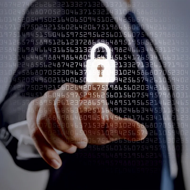 Padlock over a field of numbers